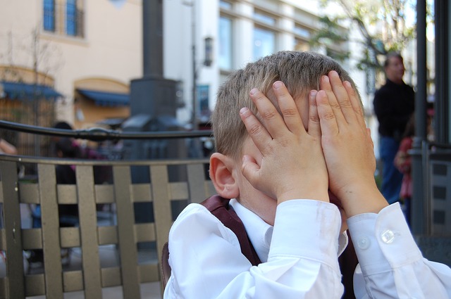 Child crying in public